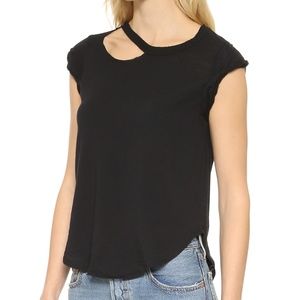 Chaser Deconstructed Rolled Shirttail Muscle Tee M